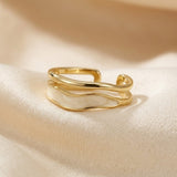Sculptural Gold Ring