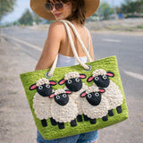Sac de Plage Fait Main | Ciel de Moutons