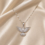 Phoenix White Gold Necklace with Zirconia