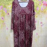 ELOWEN | CASUAL MIDI DRESS WITH LONG SLEEVES