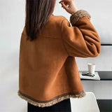 Rosália - Faux Fur Coat with Buttons