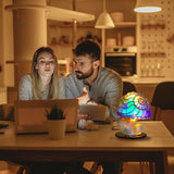 Bunte Schneckenlampe
