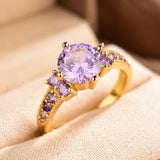 Gold Amethyst Ring