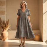 Bexley - Casual Summer Dress with V-Neck
