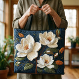 Handcrafted Quilted Bag - Delicate Magnolia