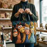 Handmade Bag - Funny Ponies