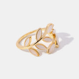 Gold Leaf Pattern Ring
