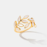 Gold Leaf Pattern Ring