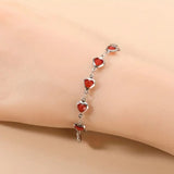 Ophelyra Garnetelle Bracelet in White Gold