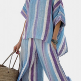 Laura - Lilac Stripes Set