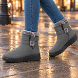 Women's Faux Fur-Trim Winter Ankle Boots – Lucania