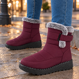 Women's Faux Fur-Trim Winter Ankle Boots – Lucania