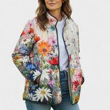 Quilted Jacket with Summer Meadow