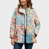 Karoline™ | Quilted Jacket in Floral Patchwork