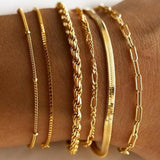 Classic Gold Bracelet Set Isabella