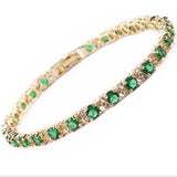 Emerald Tennis Trio Bracelet