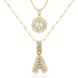 Initial Pendant in Pave
