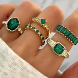 Exquisite Emerald Gold Ring Zarina