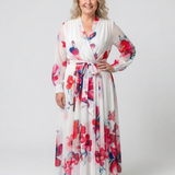 Manon | Floral Maxi Dress with Long Sleeves